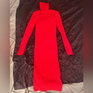 Express midi sweater dress. US size XXS. Barely worn, very good condition. Red.